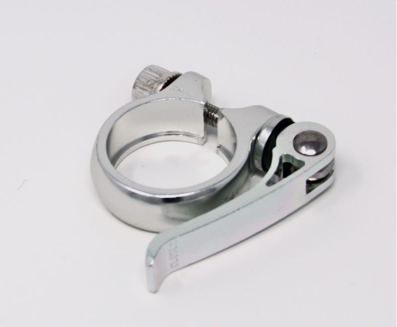Quick Release 36.5mm Seat Clamp Alloy Silver-1